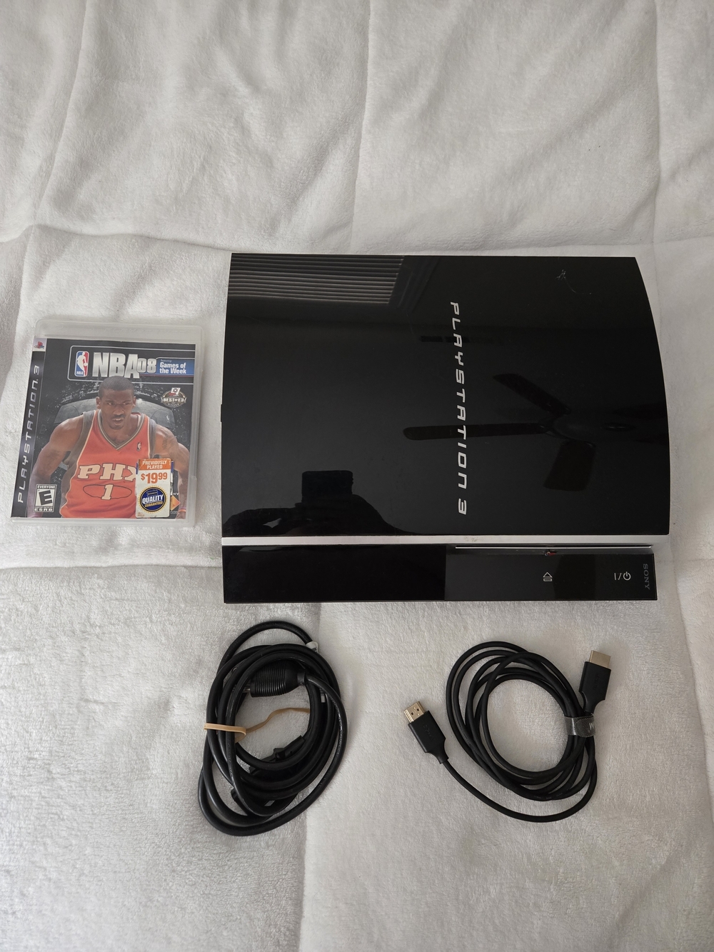 Sony PlayStation 3 Slim Console - Black with NBA 08 CECHP01 Black 160gb